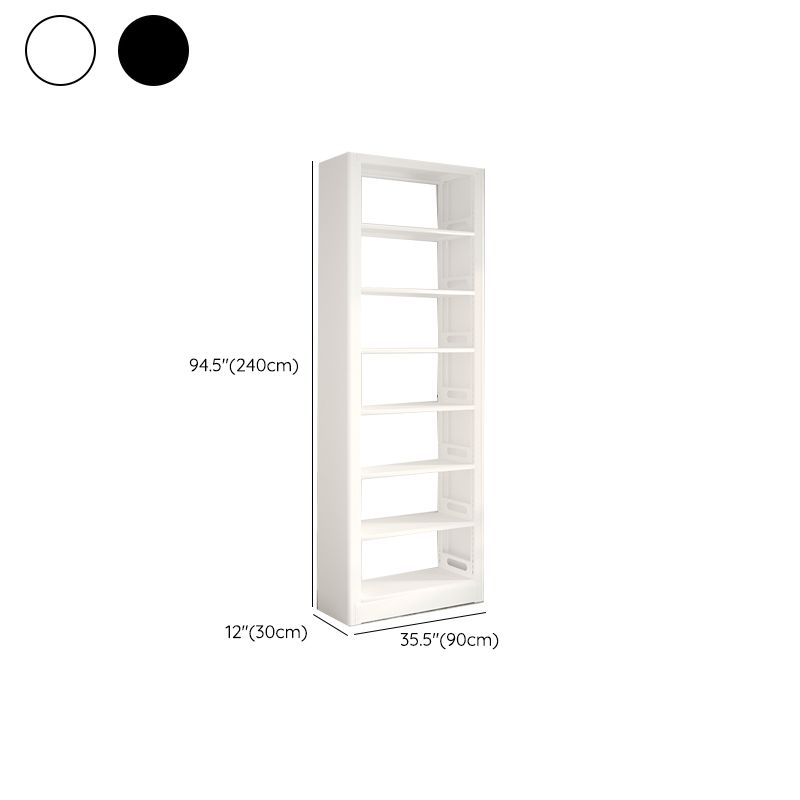 Modern Open Back Bookshelf Vertical Metal Bookcase with Shelves Clearhalo 'Bookcases' 'furn' 'furn_bookcases' 'Furniture' 'Office Furniture' 1200x1200_8df57bed-48d4-4f34-bc8f-1f46789c9d04