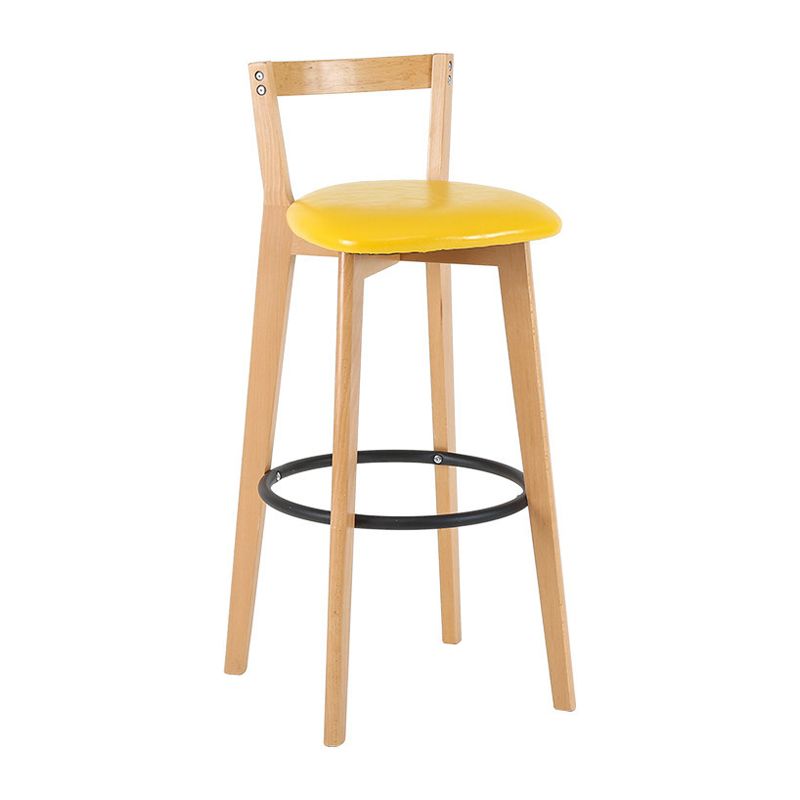 Scandinavian Wood Counter Stool Kitchen Furniture in Matte Finish Clearhalo 'Bar Furniture' 'Bar Stools' 'bar_stools' 'furn' 'furn_bar_stools' 'Furniture' 'Kitchen & Dining Furniture' 1200x1200_8df61971-41b0-4c87-91f2-9ea7ae63566d