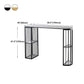 Glam White Faux Marble Pub Bar Table Iron Double Pedestal Bar Dining Table with 4-Shelf Clearhalo 'Bar Furniture' 'Bar Tables' 'bar_tables' 'furn' 'furn_bar_tables' 'Furniture' 'furniture_bar_tables' 'Kitchen & Dining Furniture' 1200x1200_8df697a2-98ec-4aea-a412-024f3fd74c26