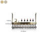 Modern Polished Finish Metal Hanging Wine Holder for Kitchen