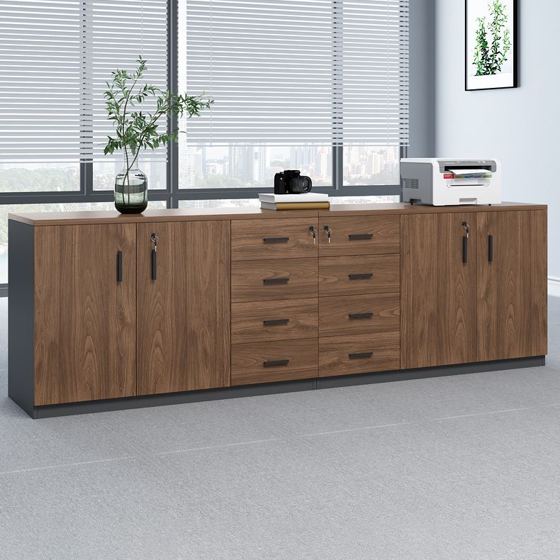 Gabinete de almacenamiento de madera de gabinete tradicional Gabinete de presentación para la oficina