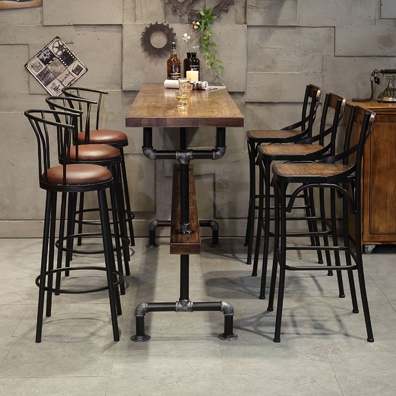 Solid Wood Counter Height Table Rectangle Bar Height Pub Table Clearhalo 'Bar Furniture' 'Bar Tables' 'bar_tables' 'furn' 'furn_bar_tables' 'Furniture' 'Kitchen & Dining Furniture' 1200x1200_8df96963-16c0-405b-8153-e9d461d6d7bc