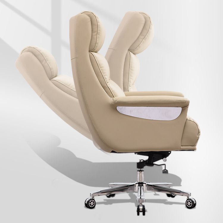 Sedia da scrivania in pelle finta moderna sedia da braccio imbottito con ruote