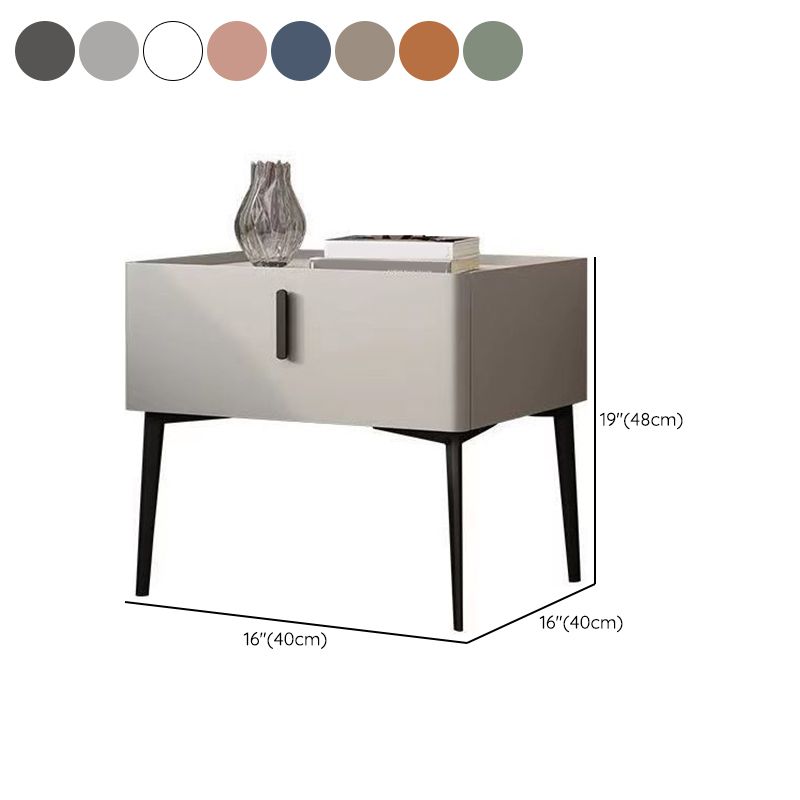 Contemporary 1 Drawer Accent Table Nightstand Antique Finish Bed Nightstand Clearhalo 'Bedroom Furniture' 'furn' 'furn_night_stand' 'Furniture' 'night_stand' 'Nightstands' 1200x1200_8dfe19dc-188f-4d60-8c42-7c943249f232