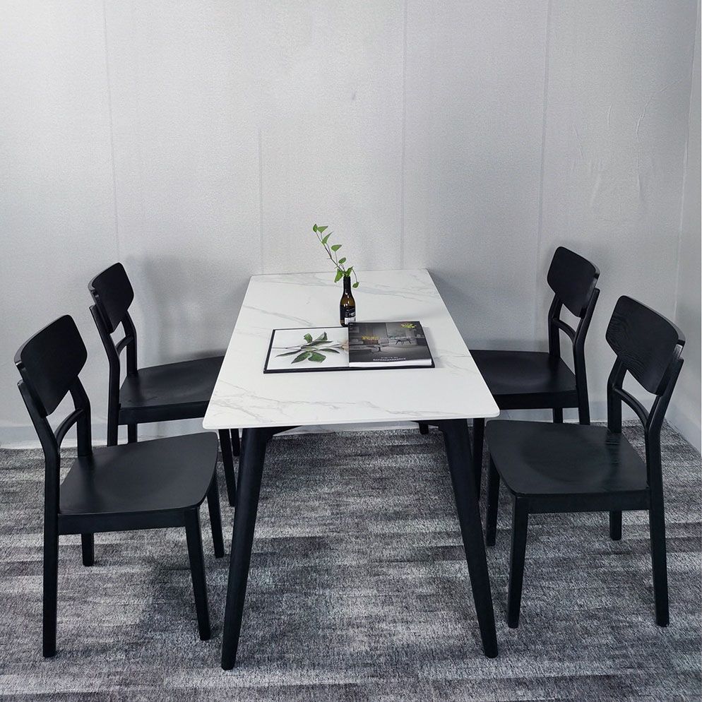 Contemporary Wood Kitchen Chairs Ladder Back Dining Side Chair Clearhalo ' kitchen&dining_furn' 'Dining Chairs' 'Dining Tables & Seating' 'dining_chair' 'furn' 'furn_dining_chair' 'Furniture' 'furniture_dining_chair' 'Kitchen & Dining Furniture' 'kitchen' 1200x1200_8dfea612-61db-4b4e-bf2d-aef7790ac307