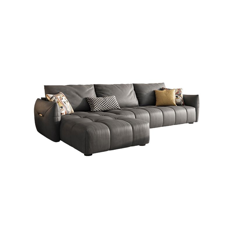 Cuscino grigio nuvoloso a braccio quadrata retro di divano resistente alle macchie contemporanee