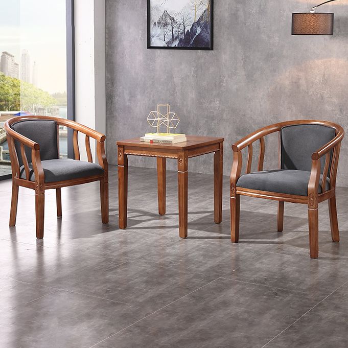 Traditional Wood Dining Armless Chair Linen Fabric Dining Chair for Restaurant Clearhalo ' kitchen&dining_furn' 'Dining Chairs' 'Dining Tables & Seating' 'dining_chair' 'furn' 'furn_dining_chair' 'Furniture' 'furniture_dining_chair' 'Kitchen & Dining Furniture' 'kitchen' 1200x1200_8e052dd5-415e-4671-9e53-3965a36fb628