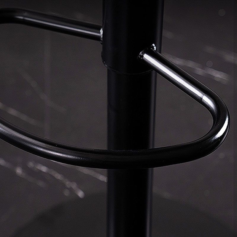 Contemporary Adjustable Height Home Stool Matte Finish Leather Barstool Clearhalo 'Bar Furniture' 'Bar Stools' 'bar_stools' 'furn' 'furn_bar_stools' 'Furniture' 'furniture_bar_stools' 'Kitchen & Dining Furniture' 1200x1200_8e05f653-c61b-4441-a736-ba1219eff93c