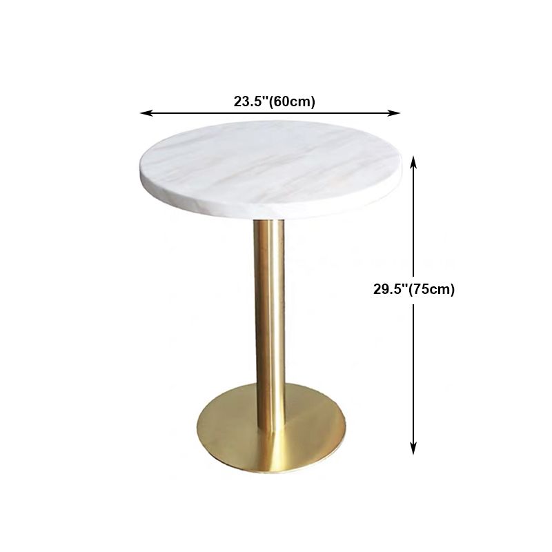 Metal Industrial Pedestal Dining Table Marble Top Table for Dining Room Clearhalo ' dining_table' 'Dining Tables & Seating' 'Dining Tables' 'furn' 'furn_dining_table' 'Furniture' 'furniture_dining_table' 'Kitchen & Dining Furniture' 'kitchen&dining_furn' 'kitchen' 'kitchen_dining_table' 1200x1200_8e083ee2-2385-4563-a47f-798c7d57a761
