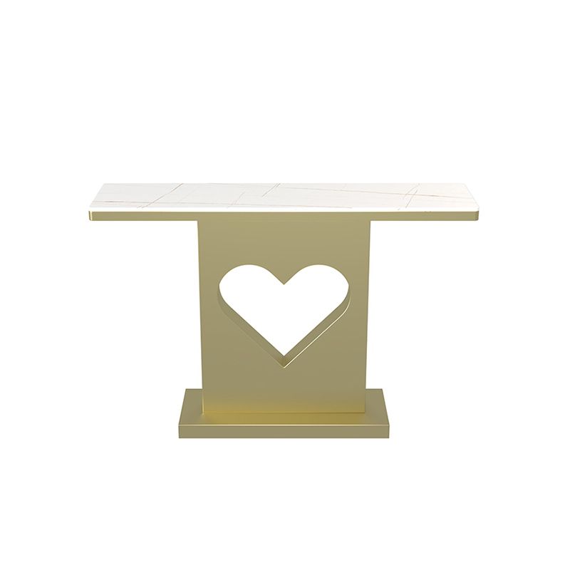 グラム長方形の鉄コンソールテーブルステイン耐性台座屋外コンソールテーブル