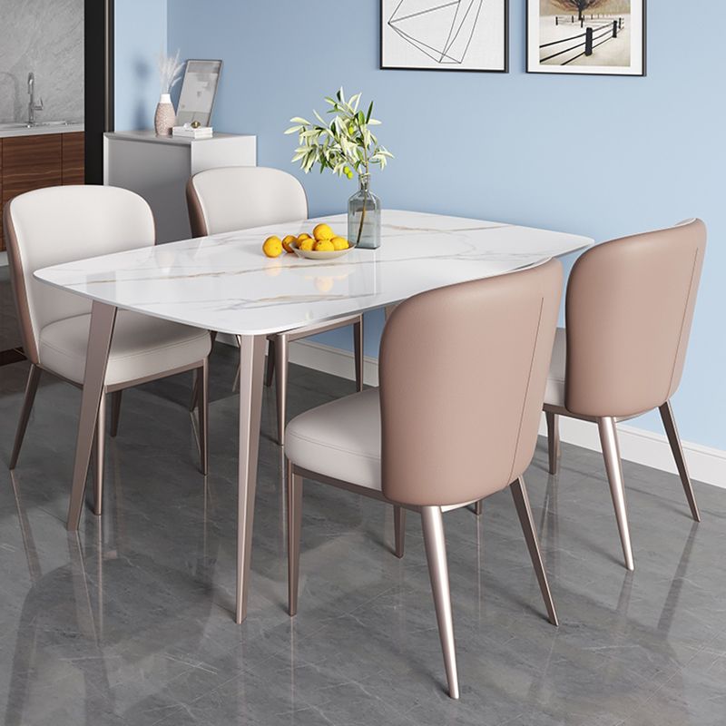 Rectangle Dining Table Traditional Luxury Dining Table for Home Clearhalo 'Dining Tables & Seating' 'Dining Tables' 'dining_table' 'furn' 'furn_dining_table' 'Furniture' 'Kitchen & Dining Furniture' 1200x1200_8e0a5761-f18a-4fff-8a9a-6ff8923d37df
