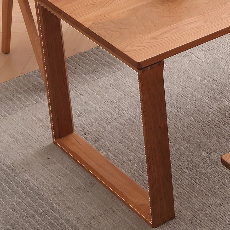 Mesa de comedor de cocina contemporánea Mesa de comedor rectangular de madera maciza