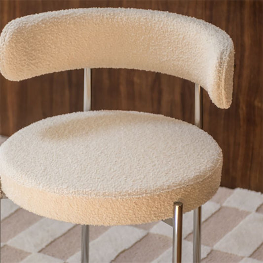 Modern Style Open Back Chair Upholstered Dining Side Chair for Indoor