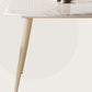 Round Modern Dining Table for Kitchen White Dinette Table with Metal Legs Clearhalo 'Dining Tables & Seating' 'Dining Tables' 'dining_table' 'furn' 'furn_dining_table' 'Furniture' 'Kitchen & Dining Furniture' 1200x1200_8e0bc65f-4824-4c04-aef8-6384ed0d084d