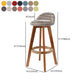 Scandinavian Upholstered Wood Counter Stools Low Back Bar Stools with 4 Legs Clearhalo 'Bar Furniture' 'Bar Stools' 'bar_stools' 'furn' 'furn_bar_stools' 'furniture_bar_stools' 'Kitchen & Dining Furniture' 'kitchen&dining_furn' 'kitchen' 'kitchen_furn' Furniture' 1200x1200_8e0d2934-d0f2-4f8d-8bf8-b46ff5b18ce0