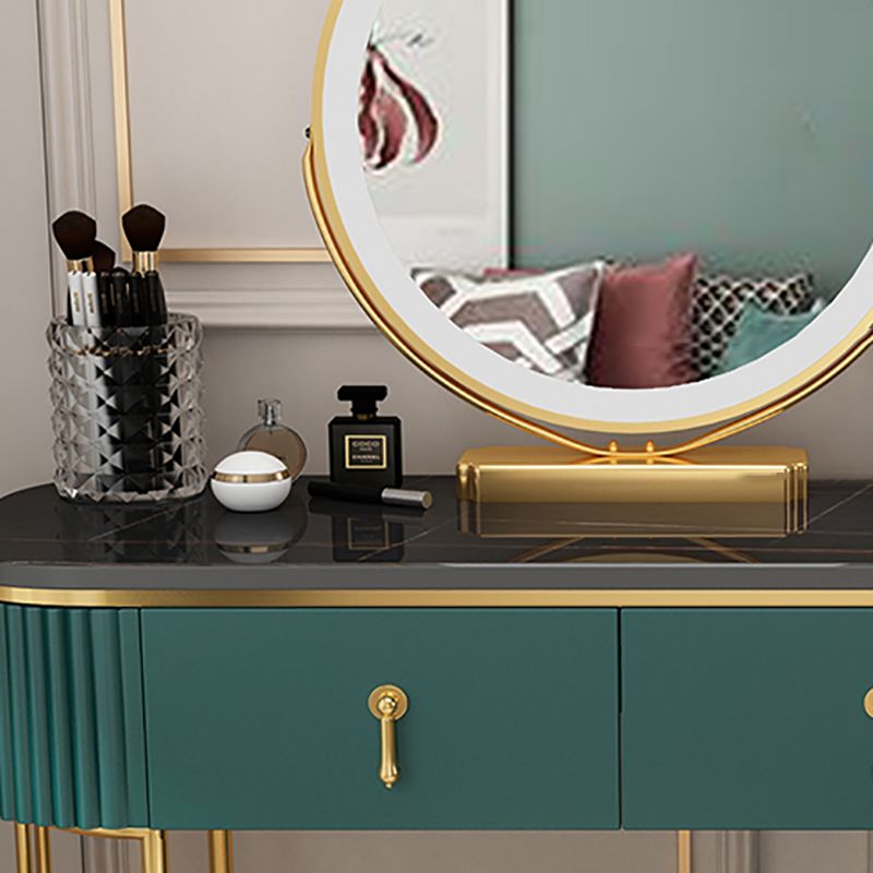 Removable Makeup Counter Lights Vanity Dressing Table with Drawer