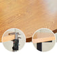 Metal Mid-Century Modern Round Table Wood Top Dining Table with Drop Leaf Clearhalo ' dining_table' 'Dining Tables & Seating' 'Dining Tables' 'furn' 'furn_dining_table' 'Furniture' 'furniture_dining_table' 'Kitchen & Dining Furniture' 'kitchen&dining_furn' 'kitchen' 'kitchen_dining_table' 1200x1200_8e12a3a1-6a4d-4169-971d-398bc495a9df