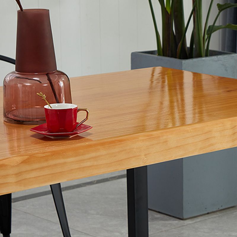 Schlittenbasis Esstisch zeitgenössischer Holz Esstisch für Zuhause
