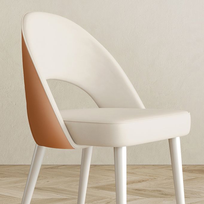 Scandinavian Armless Open Back Chairs for Home Upholstered Side Chair Clearhalo 'Dining Chairs' 'Dining Tables & Seating' 'dining_chair' 'furn' 'furn_dining_chair' 'Furniture' 'furniture_dining_chair' 'Kitchen & Dining Furniture' 1200x1200_8e138208-0153-4e05-9439-2dee4f35adb5