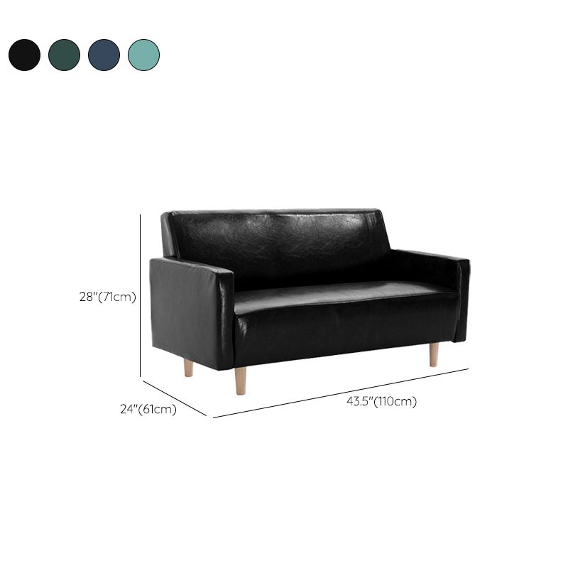 Modernistische Standardsofa -Kissen Quadratarm 2 Sitzer Wohnzimmer Sofa
