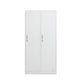 Modern Style Wardrobe White Metal Wardrobe Closet with Locks