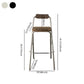 Modern Backrest Folding Counter Stool Steel Living Room Bar Stool with Footrest Clearhalo 'Bar Furniture' 'Bar Stools' 'bar_stools' 'furniture_bar_stools' 'Kitchen & Dining Furniture' 'kitchen&dining_furn' 'kitchen' 'kitchen_furn' Furniture' 1200x1200_8e16ee81-cd16-4866-9c6a-cbbfd19be7a4