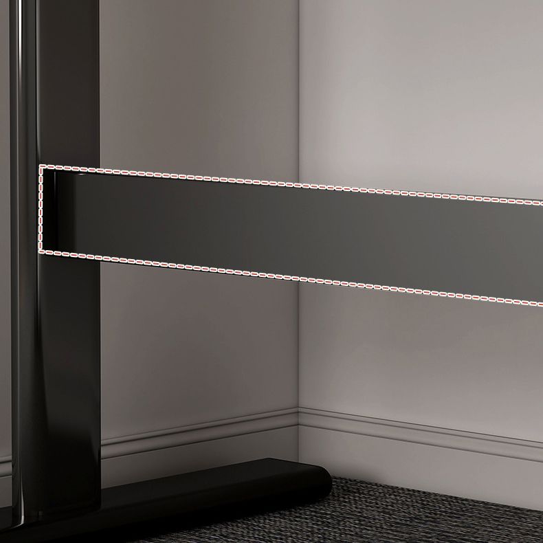 Bureau de bureau en bois moderne Gestion du câble Bureau d'ordinateur rectangulaire