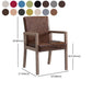 Farmhouse Home Upholstered Arm Chair Matte Finish Solid Back Dining Chair Clearhalo ' kitchen&dining_furn' 'Dining Chairs' 'Dining Tables & Seating' 'dining_chair' 'furn' 'furn_dining_chair' 'Furniture' 'furniture_dining_chair' 'Kitchen & Dining Furniture' 'kitchen' 1200x1200_8e179b95-eb82-4042-967a-c75f898cdf43
