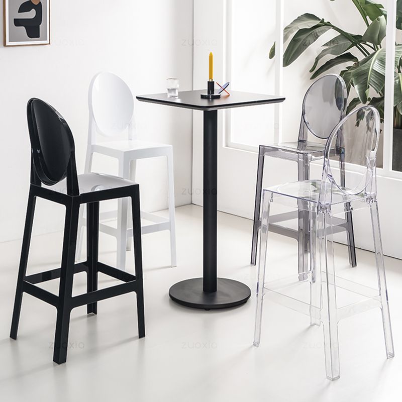 Nordic Plastic Full Back Barstool 26" H Indoor Tall Stool with Square Seat Clearhalo 'Bar Furniture' 'Bar Stools' 'bar_stools' 'furn' 'furn_bar_stools' 'furniture_bar_stools' 'Kitchen & Dining Furniture' 'kitchen&dining_furn' 'kitchen' 'kitchen_furn' Furniture' 1200x1200_8e180b2b-fb02-4206-aeaf-55371116b9a8