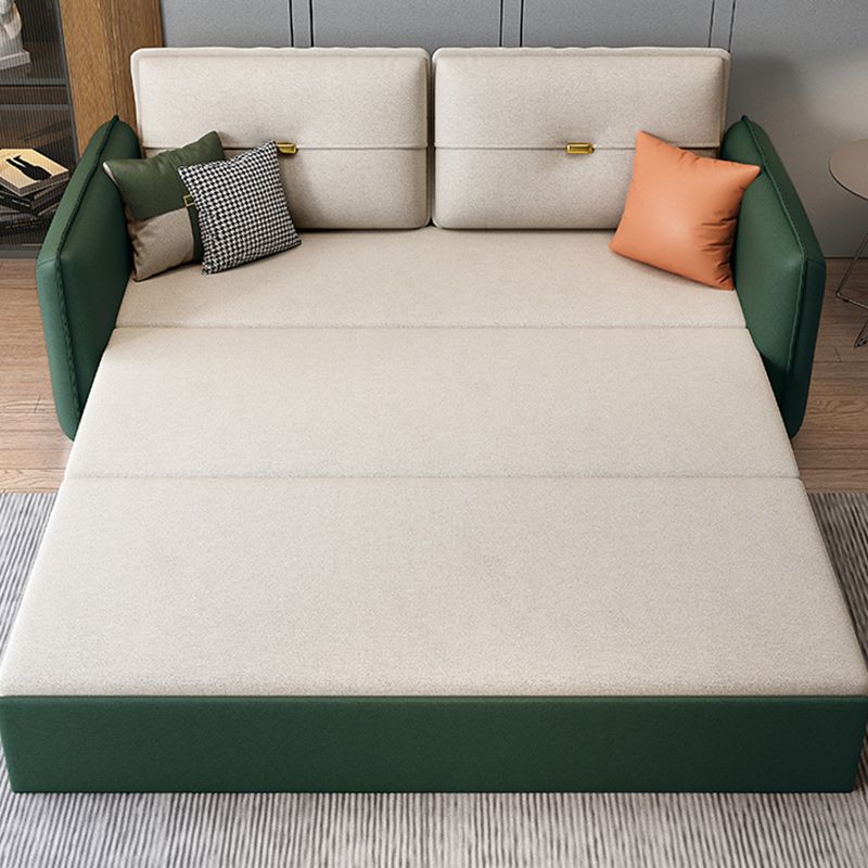 Contemporary Square Arm Faux Leather Stain Resistant Bed Sofa Couch Clearhalo 'furn' 'furn_sofas' 'Furniture' 'Living Room Furniture' 'Sofa' 'sofas' 1200x1200_8e182588-ad6f-49d2-be07-1d83fc681989