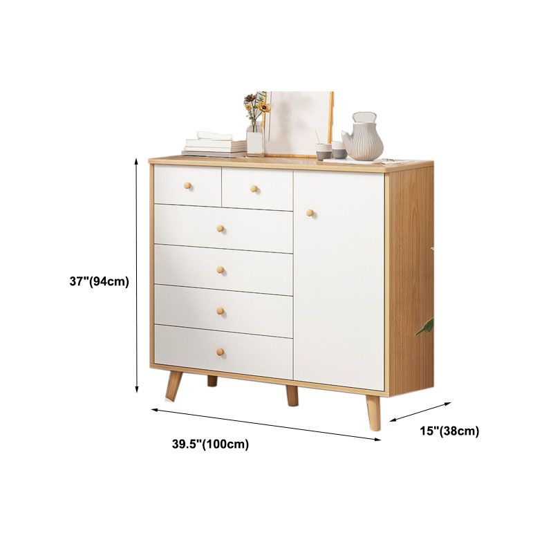 15" D Wooden Dresser Modern Style Storage Chest with Drawers and Doors Clearhalo 'Bedroom Furniture' 'Dressers & Chests' 'dressers_chests' 'furn' 'furn_dressers_chests' 'Furniture' 1200x1200_8e18ef8f-0acd-4a92-89db-be13fd326da5
