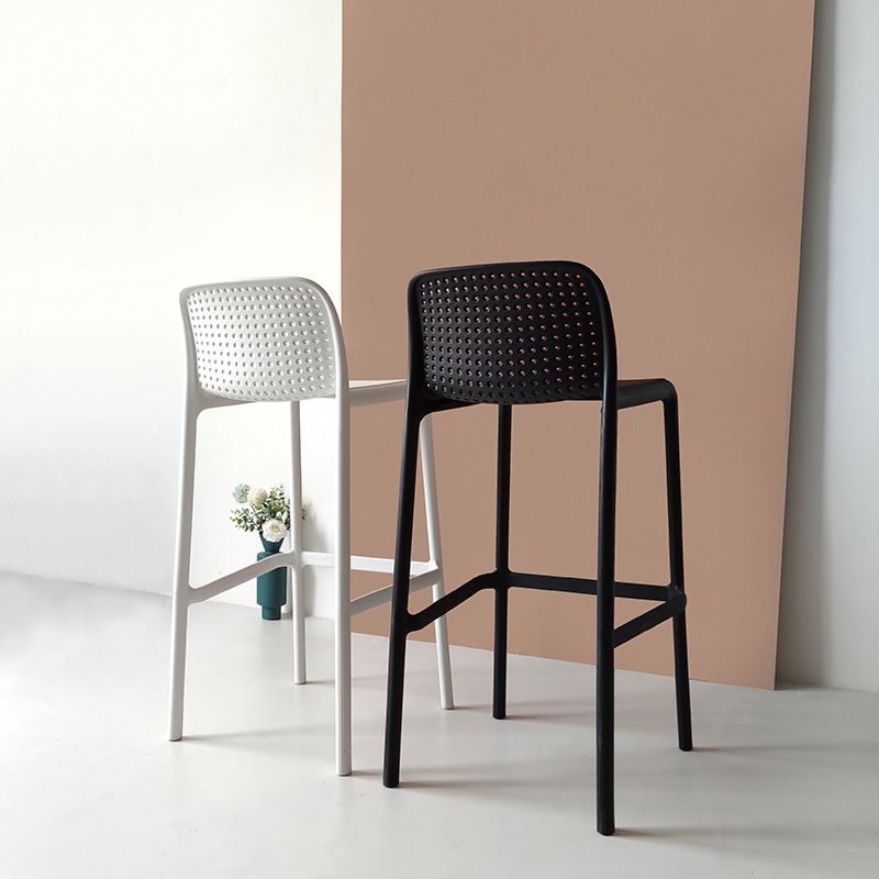 Modern Plastic Bristol Stool Footrest Matte Finish Stackable Barstool Clearhalo 'Bar Furniture' 'Bar Stools' 'bar_stools' 'furn' 'furn_bar_stools' 'Furniture' 'furniture_bar_stools' 'Kitchen & Dining Furniture' 1200x1200_8e19d8c9-1c37-465c-b98f-b6a28767c329