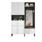 2- Drawer Wooden Contemporary Accent Cabinet with Doors and Shelves