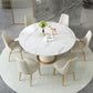 Sintered Stone Top Round Table for Restaurant Luxury White Dining Table with Pedestal Base Clearhalo ' dining_table' 'Dining Tables & Seating' 'Dining Tables' 'furn' 'furn_dining_table' 'Furniture' 'furniture_dining_table' 'Kitchen & Dining Furniture' 'kitchen&dining_furn' 'kitchen' 'kitchen_dining_table' 1200x1200_8e1b961f-e6cb-4a64-88b0-afde9ac2f2b4