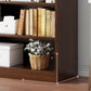 9.5"W Modern Wood Bookshelf Rectangular Shelves Bookcase for Living Room