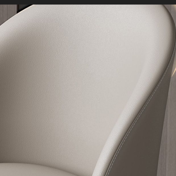 Chaises de salle à manger de cuisine en simili cuir, chaises contemporaines avec pieds en métal noir