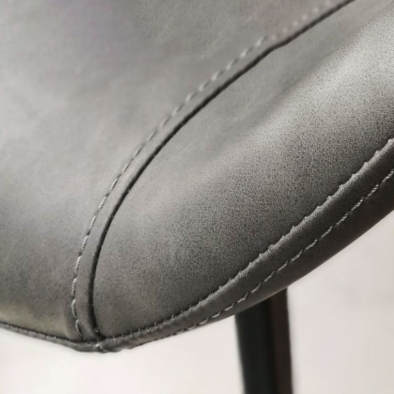 Contemporary Style Metal Chairs Kitchen Dining Room Solid Back Arm Chair Clearhalo ' kitchen&dining_furn' 'Dining Chairs' 'Dining Tables & Seating' 'dining_chair' 'furn' 'furn_dining_chair' 'Furniture' 'furniture_dining_chair' 'Kitchen & Dining Furniture' 'kitchen' 1200x1200_8e1d2c07-610d-4d02-9f25-b106b86e4dce