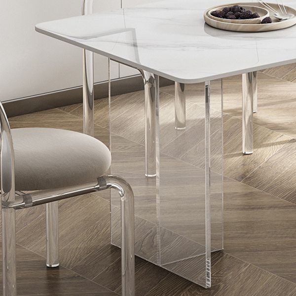 Modern Style Rectangle Table Set 1/4/5/7 Pieces Dining Set for Home Use