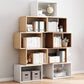 Modern & Contemporary Shelf Bookcase Open Back Bookshelf, 17.72" L x 7.09" W x 11.02" H