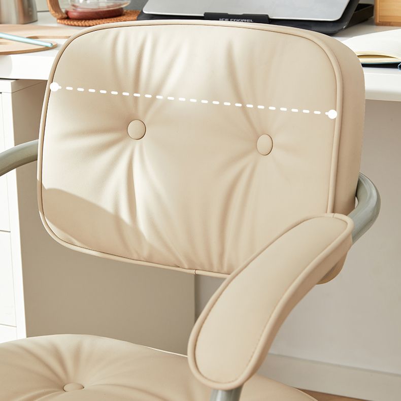 Modern Padded Arms Office Chair Tilt Mechanism Leather No Distressing Ergonomic Chair Clearhalo 'furn' 'furn_office_chair' 'Furniture' 'Office Chairs' 'Office Furniture' 'office_chair' 1200x1200_8e2094d2-c453-415a-9fbd-9546e5da2e76