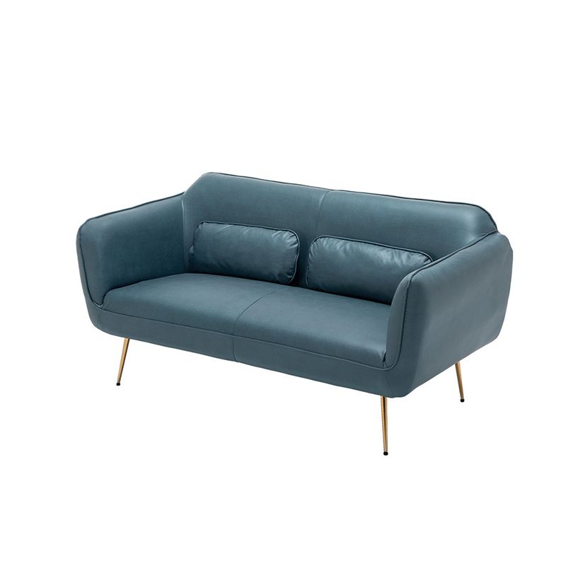 Faux Leather Sofa 55.11" W x 29.92" D x 31.10" H Flared Arm Sofa for Living Room Clearhalo 'furn' 'furn_sofas' 'Furniture' 'furniture_sofas' 'Living Room Furniture' 'Sofa' 'sofas' 1200x1200_8e20c3fd-540a-4c3c-8761-a8a89c35cd62