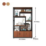 Estantería moderna con puertas estantería de estante geométrico para oficina
