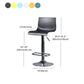 Contemporary Swivel Adjustable Height Stool Matte Finish Plastic Home Barstool Clearhalo 'Bar Furniture' 'Bar Stools' 'bar_stools' 'Furniture' 'furniture_bar_stools' 'Kitchen & Dining Furniture' 1200x1200_8e257906-fa72-449e-a2fc-67cfb23d9d95