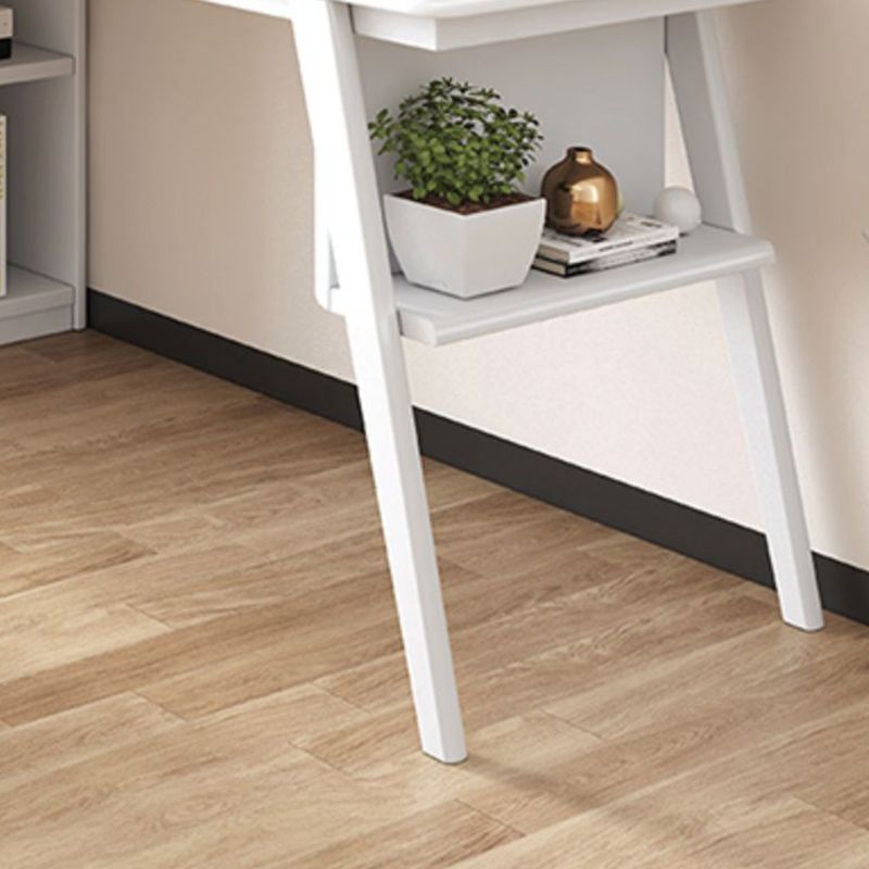 Pied de piédestal contemporain Bureau de bureau à domicile en bois massif 31,5 "de largeur de largeur