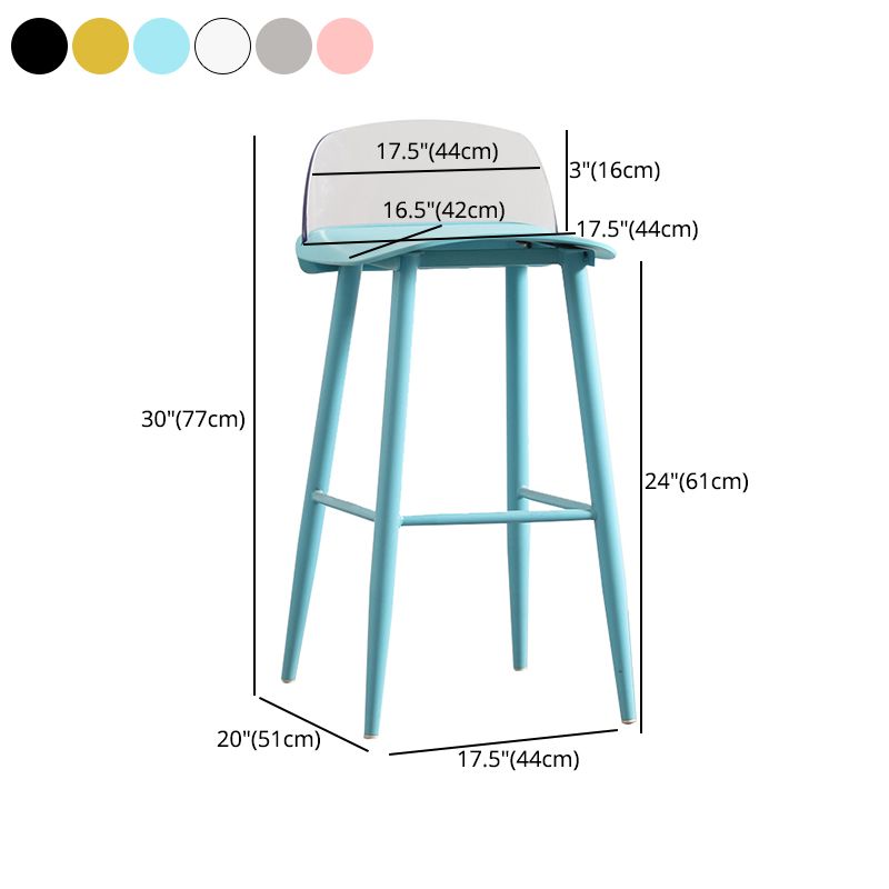 Scandinavian Style Bar-stool with Pp Seat Counter Stool for Kitchen Bar(Set of 2) Clearhalo 'Bar Furniture' 'Bar Stools' 'bar_stools' 'furn' 'furn_bar_stools' 'furniture_bar_stools' 'Kitchen & Dining Furniture' 'kitchen&dining_furn' 'kitchen' 'kitchen_furn' Furniture' 1200x1200_8e274ef4-05d5-423d-86e1-94223058511c