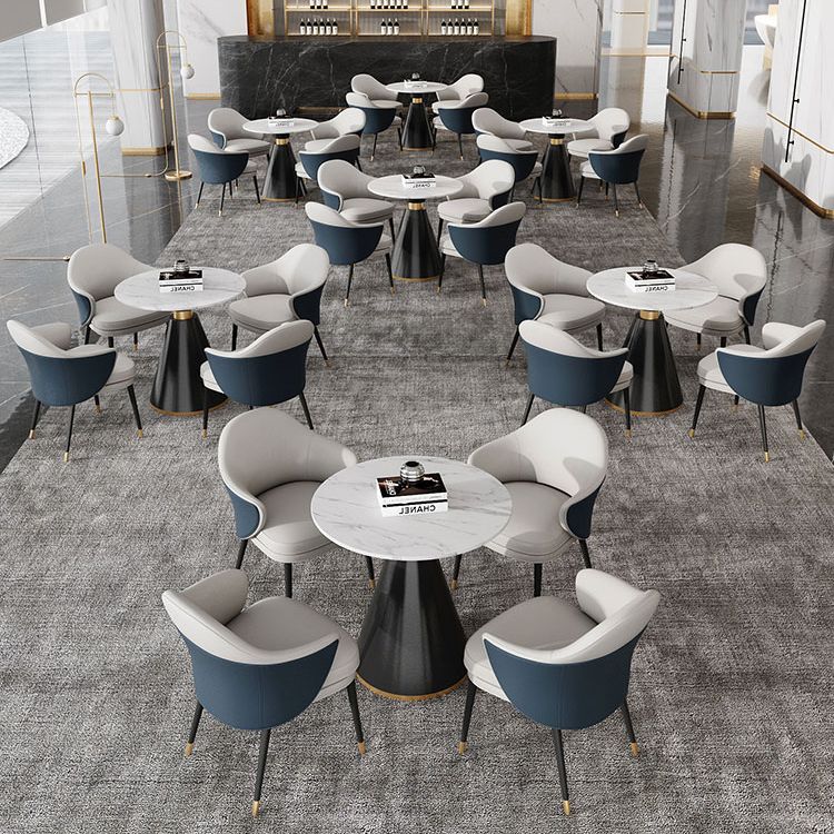 Traditional Luxury Round Dining Table Sintered Stone Table with Black Pedestal Base Clearhalo ' dining_table' 'Dining Tables & Seating' 'Dining Tables' 'furn' 'furn_dining_table' 'Furniture' 'furniture_dining_table' 'Kitchen & Dining Furniture' 'kitchen&dining_furn' 'kitchen' 'kitchen_dining_table' 1200x1200_8e2772bd-f452-4d39-9fbf-cc7d14c7b2f9