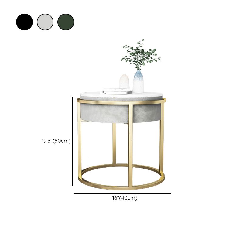 Accento di pietra comodino comodino contemporaneo mobile per camera da letto