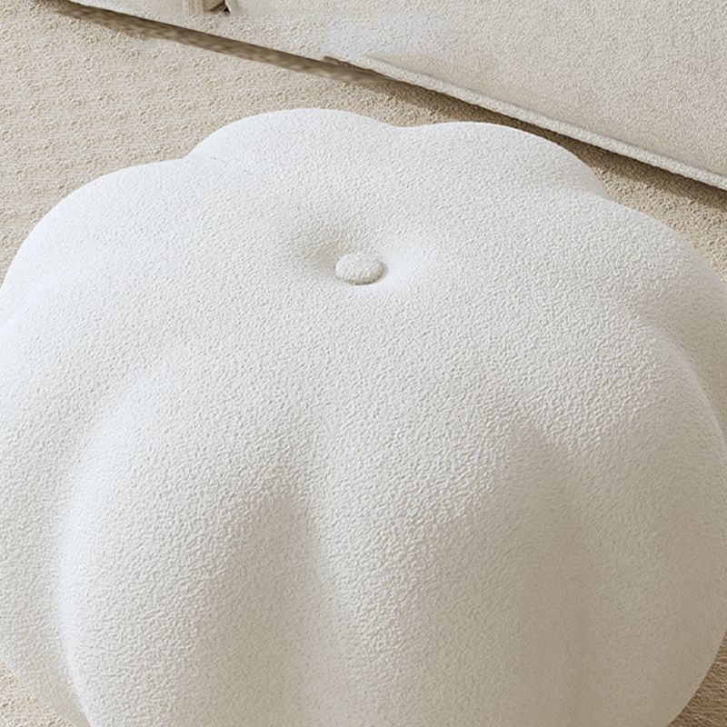 Modern Pouf Ottoman Velvet Upholstered Solid Color Pumpkin Shape Ottoman Clearhalo 'furn' 'furn_ottomans_poufs' 'Furniture' 'Living Room Furniture' 'Ottomans & Poufs' 'ottomans_poufs' 1200x1200_8e2a38e8-66f9-4c5d-a2db-290f3e434822