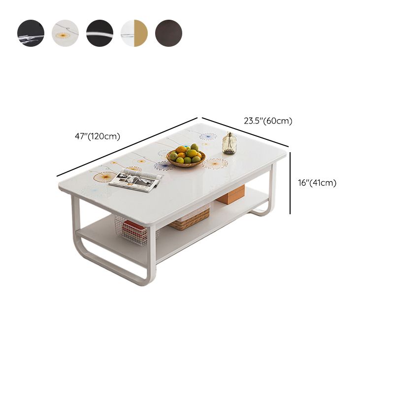 Contemporary Sled Cocktail Table Rectangle Single Coffee Table Clearhalo 'Coffee & Accent Tables' 'Coffee Tables' 'coffee_tables' 'furn' 'furn_coffee_tables' 'Furniture' 'Living Room Furniture' 1200x1200_8e2aa6b6-b948-43e9-90cc-92444ea6aaed