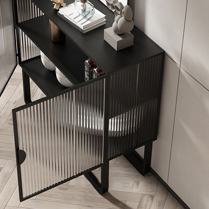 Curio Curio Curio Cabinet in metallo Porte in vetro armadio con 2 porte per soggiorno